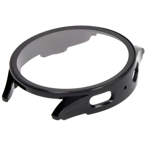 Etui ze szkłem do zegarka Bizon Case+Glass Watch do Samsung Galaxy Watch 7 40 mm czarne