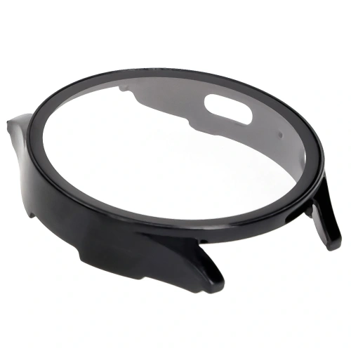 Etui ze szkłem do zegarka Bizon Case+Glass Watch do Samsung Galaxy Watch 7 40 mm czarne