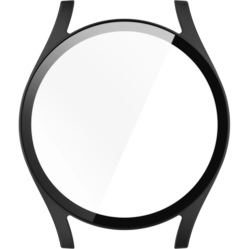 Etui ze szkłem do zegarka Bizon Case+Glass Watch do Samsung Galaxy Watch 7 40 mm czarne