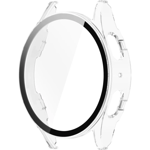 Etui ze szkłem do zegarka Bizon Case+Glass Watch do Samsung Galaxy Watch 7 40 mm przezroczyste