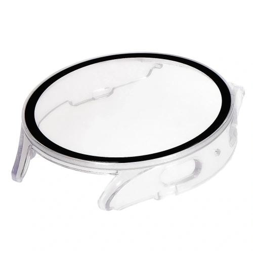 Etui ze szkłem do zegarka Bizon Case+Glass Watch do Samsung Galaxy Watch 7 40 mm przezroczyste