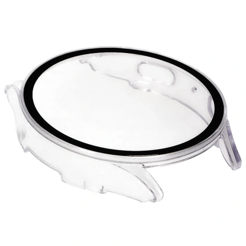 Etui ze szkłem do zegarka Bizon Case+Glass Watch do Samsung Galaxy Watch 7 40 mm przezroczyste