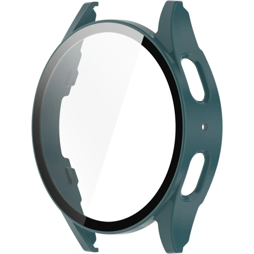 Etui ze szkłem do zegarka Bizon Case+Glass Watch do Samsung Galaxy Watch 7 40 mm zielone