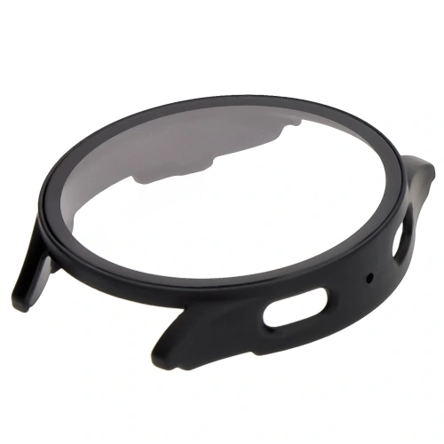 Etui ze szkłem do zegarka Bizon Case+Glass Watch do Samsung Galaxy Watch 7 40 mm czarne matowe