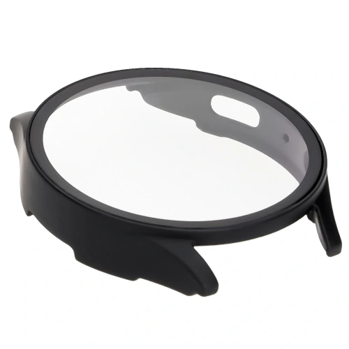 Etui ze szkłem do zegarka Bizon Case+Glass Watch do Samsung Galaxy Watch 7 40 mm czarne matowe