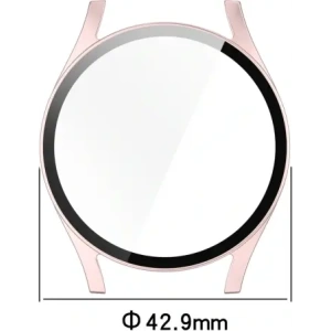 Hurtownia GSM - Bizon Case+Glass Óra Samsung Galaxy Watch 7 40 mm selyem rózsaszín - BIZ6122 - {ean13} - Hurt