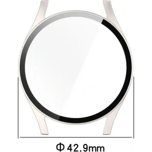Hurtownia GSM - Bizon Case+Glass Óra Samsung Galaxy Watch 7 40 mm selyem champagne - BIZ6124 - {ean13} - Hurt
