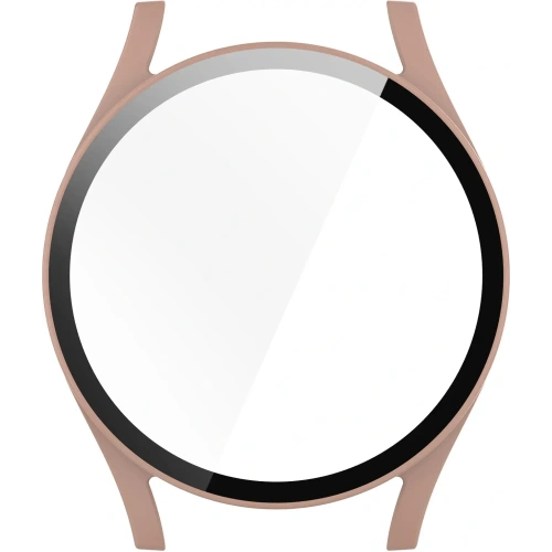 Etui ze szkłem do zegarka Bizon Case+Glass Watch do Samsung Galaxy Watch 7 40 mm różowe