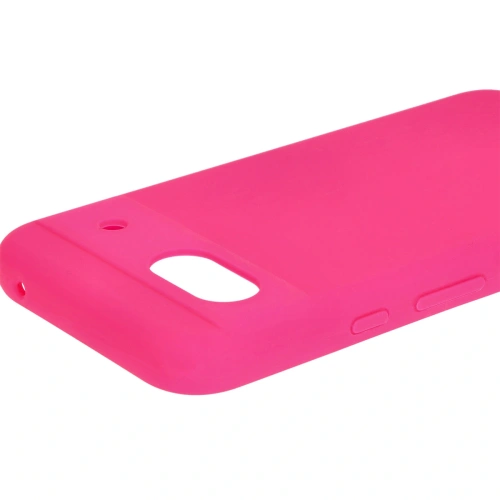 Silikonowe etui Bizon Soft Case do Google Pixel 8a neonowo-różowe