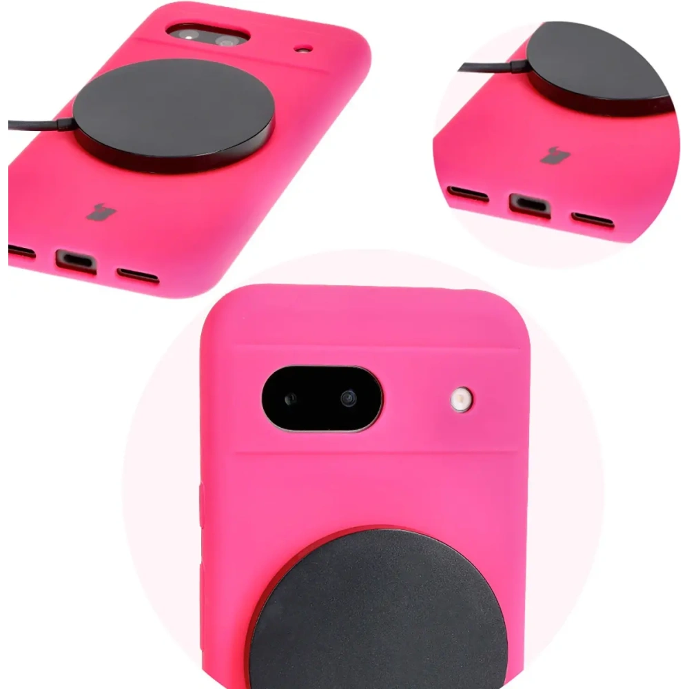 Hurtownia GSM - Bizon Soft Case Google Pixel 8a neon rózsaszín - BIZ6129 - {ean13} - Hurt