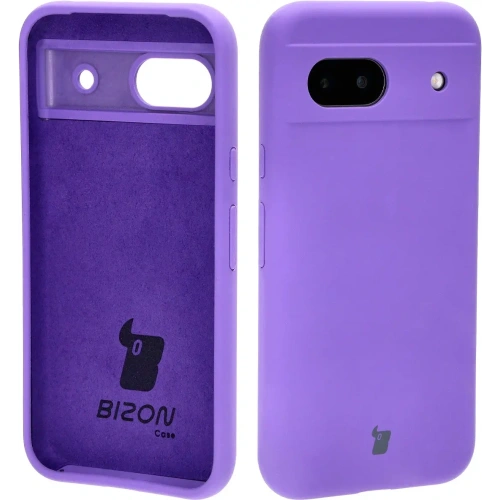 Silikonowe etui Bizon Soft Case do Google Pixel 8a fioletowe