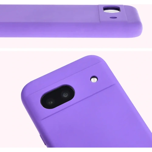 Silikonowe etui Bizon Soft Case do Google Pixel 8a fioletowe