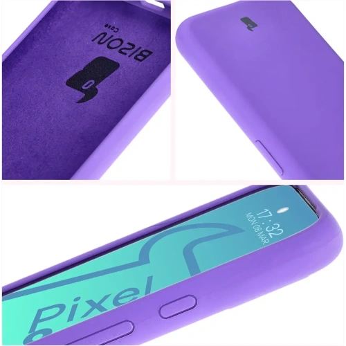 Silikonowe etui Bizon Soft Case do Google Pixel 8a fioletowe
