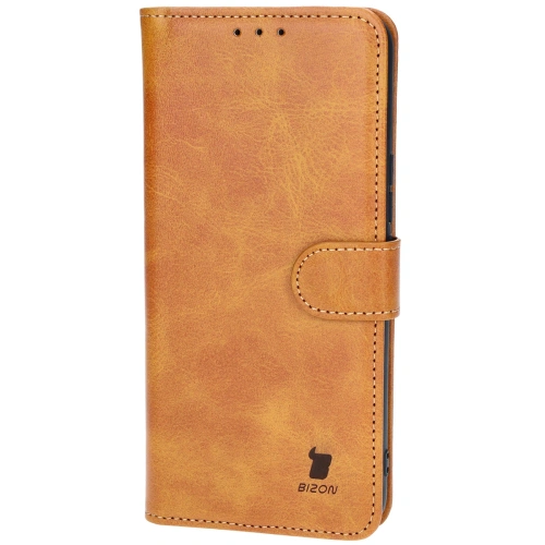 Etui z klapką Bizon Case Pocket do Honor 200 brązowe