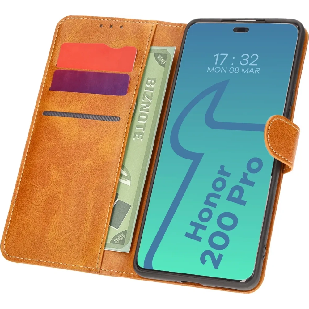 Hurtownia GSM - Etui z klapką Bizon Case Pocket do Honor 200 Pro brązowe - BIZ6136 - {ean13} - Hurt