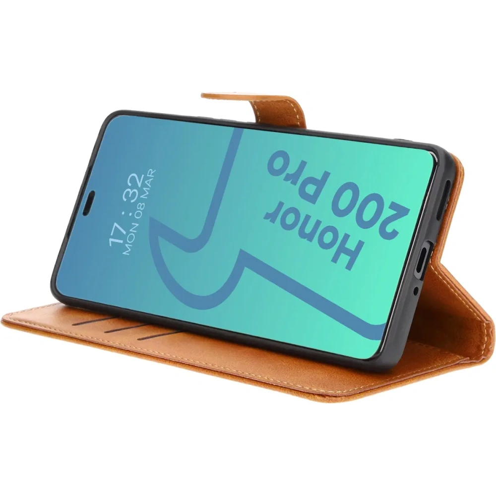 Hurtownia GSM - Etui z klapką Bizon Case Pocket do Honor 200 Pro brązowe - BIZ6136 - {ean13} - Hurt