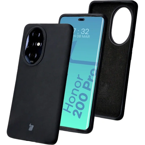 Silikonowe etui Bizon Soft Case do Honor 200 Pro czarne