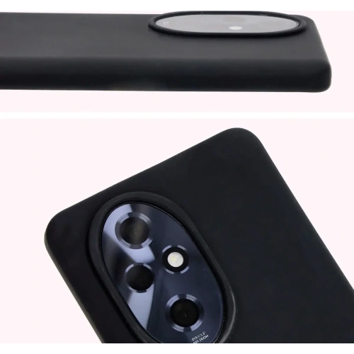Silikonowe etui Bizon Soft Case do Honor 200 Pro czarne