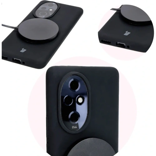 Silikonowe etui Bizon Soft Case do Honor 200 Pro czarne