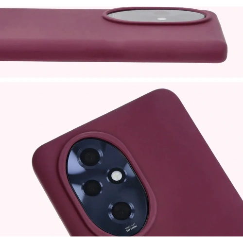 Silikonowe etui Bizon Soft Case do Honor 200 Pro ciemnofioletowe