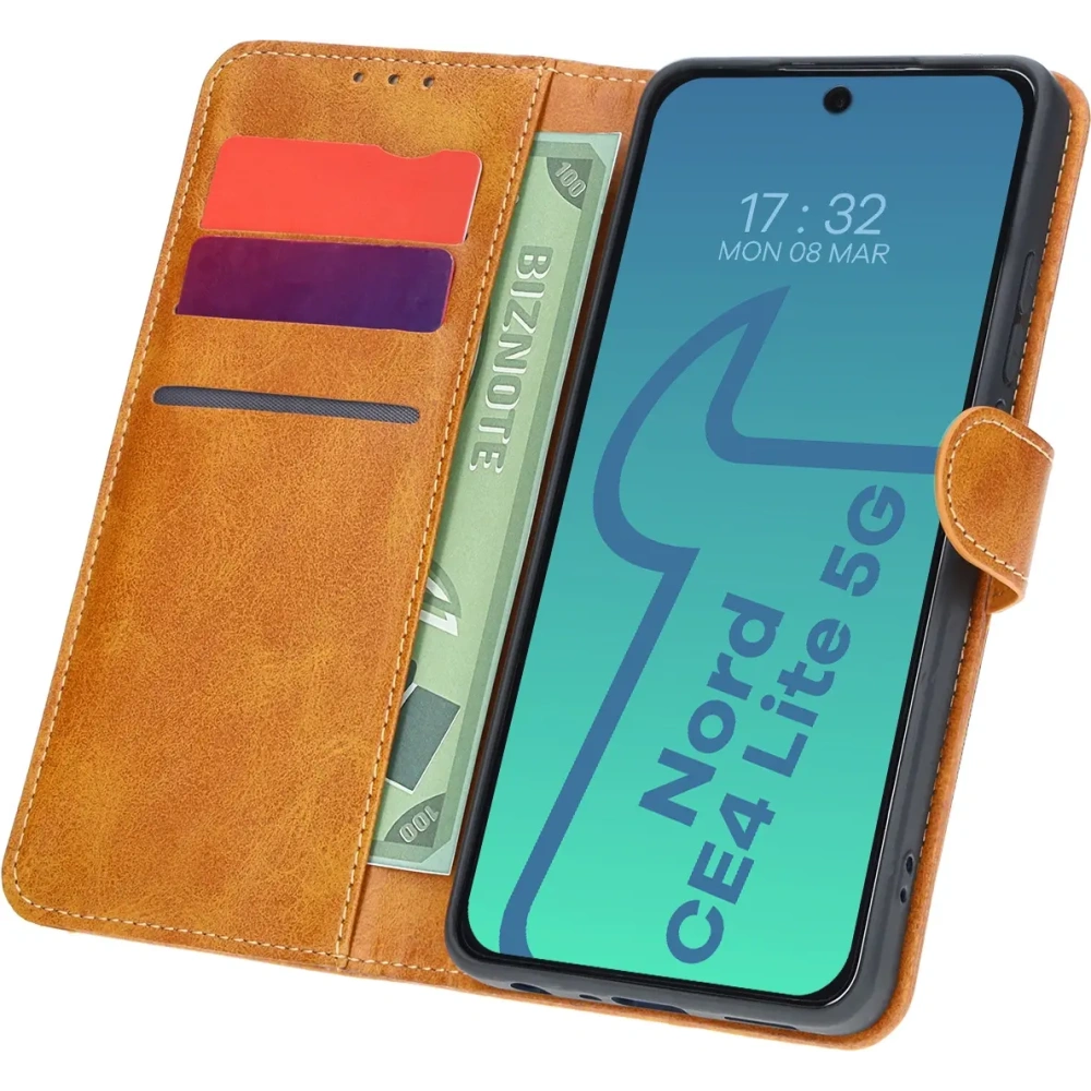 Hurtownia GSM - Bizon tok Pocket OnePlus Nord CE4 Lite 5G barna - BIZ6145 - {ean13} - Hurt