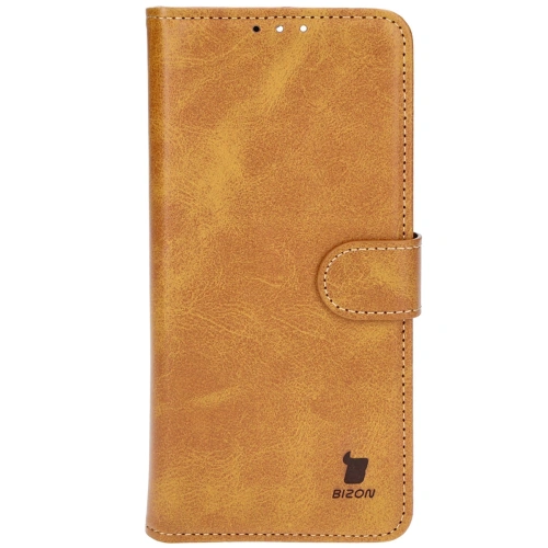 Etui z klapką Bizon Case Pocket do Oppo Reno11 F 5G brązowe