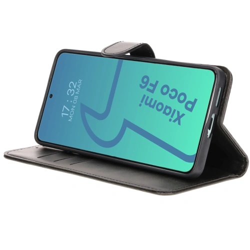Etui z klapką Bizon Case Pocket do Xiaomi Poco F6 czarne