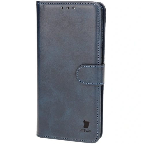 Etui z klapką Bizon Case Pocket do Xiaomi Poco F6 granatowe