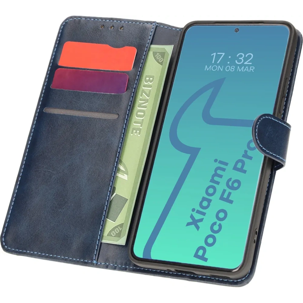 Hurtownia GSM - Bizon Case Pocket Xiaomi Poco F6 Pro albastru marin - BIZ6156 - {ean13} - Hurt