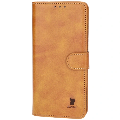 Etui z klapką Bizon Case Pocket do Xiaomi Poco F6 Pro brązowe