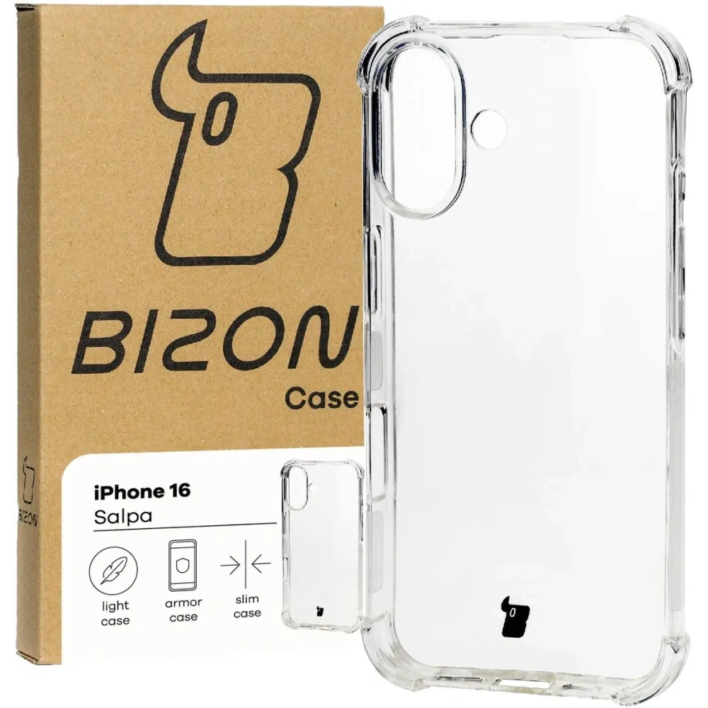 Hurtownia GSM - Bizon Case Salpa Apple iPhone 16 klar - BIZ6161 - {ean13} - Hurt