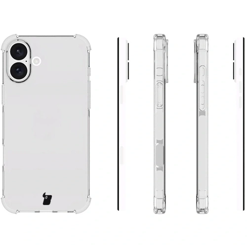 Elastyczne etui Bizon Case Salpa do Apple iPhone 16 Plus przezroczyste