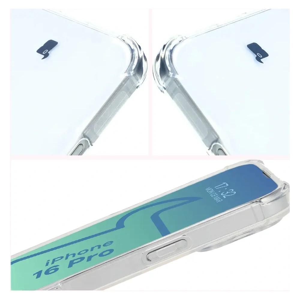 Hurtownia GSM - Elastyczne etui Bizon Case Salpa do Apple iPhone 16 Pro przezroczyste - BIZ6165 - {ean13} - Hurt