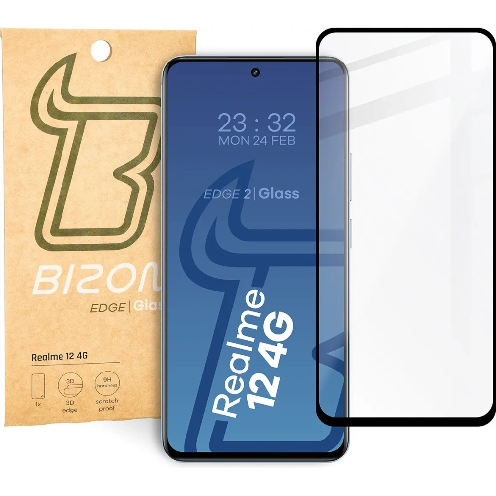 Wholesale Bizon Glass Edge 2 Realme 12 4G black - BIZ6168 - {ean13} - Hurt