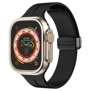 Hurtownia GSM - Silikonový pásek Bizon Strap Watch Silicone pro Apple Watch 44/45/46/49 mm černý - BIZ6169 - {ean13} - Hurt