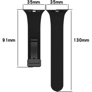 Hurtownia GSM - Silikonový pásek Bizon Strap Watch Silicone pro Apple Watch 44/45/46/49 mm černý - BIZ6169 - {ean13} - Hurt