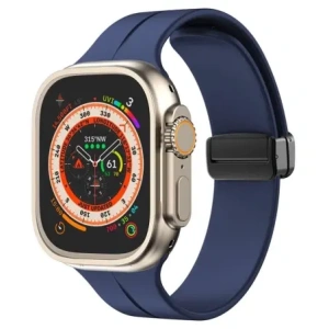 Hurtownia GSM - Silikonový pásek Bizon Strap Watch Silicone do Apple Watch 44/45/46/49 mm modrý - BIZ6170 - {ean13} - Hurt