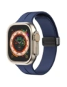 Bizon Strap Watch Silicone Apple Watch 44/45/46/49 mm albastru închis