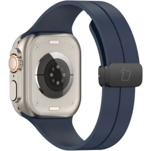 Hurtownia GSM - Silikonový pásek Bizon Strap Watch Silicone do Apple Watch 44/45/46/49 mm modrý - BIZ6170 - {ean13} - Hurt