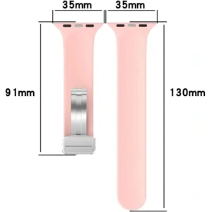 Hurtownia GSM - Silikonový pásek Bizon Strap Watch Silicone do Apple Watch 44/45/46/49 mm růžový - BIZ6171 - {ean13} - Hurt