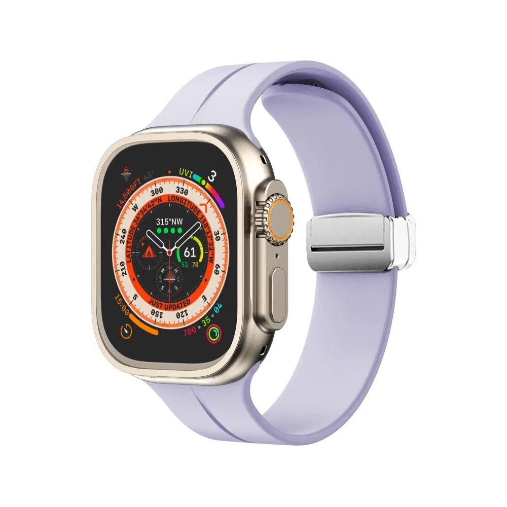 Hurtownia GSM - Bizon Strap Watch Silicone Apple Watch 44/45/46/49 mm lavandă - BIZ6172 - {ean13} - Hurt