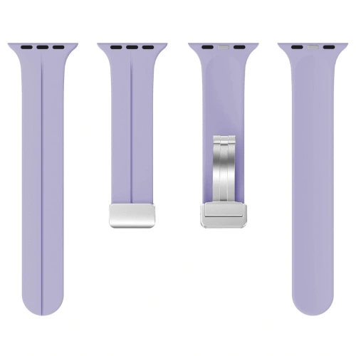 Silikonowy pasek Bizon Strap Watch Silicone do Apple Watch 44/45/46/49 mm lawendowy