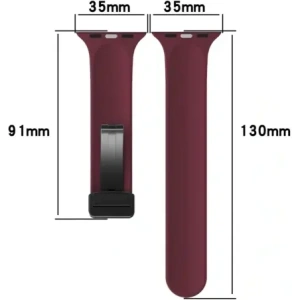 Hurtownia GSM - Silikonový pásek Bizon Strap Watch Silicone do Apple Watch 44/45/46/49 mm burgundský - BIZ6173 - {ean13} - Hurt