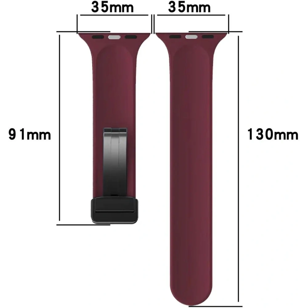 Hurtownia GSM - Ceas cu curea din silicon Bizon Apple Watch 44/45/46/49 mm burgund. - BIZ6173 - {ean13} - Hurt