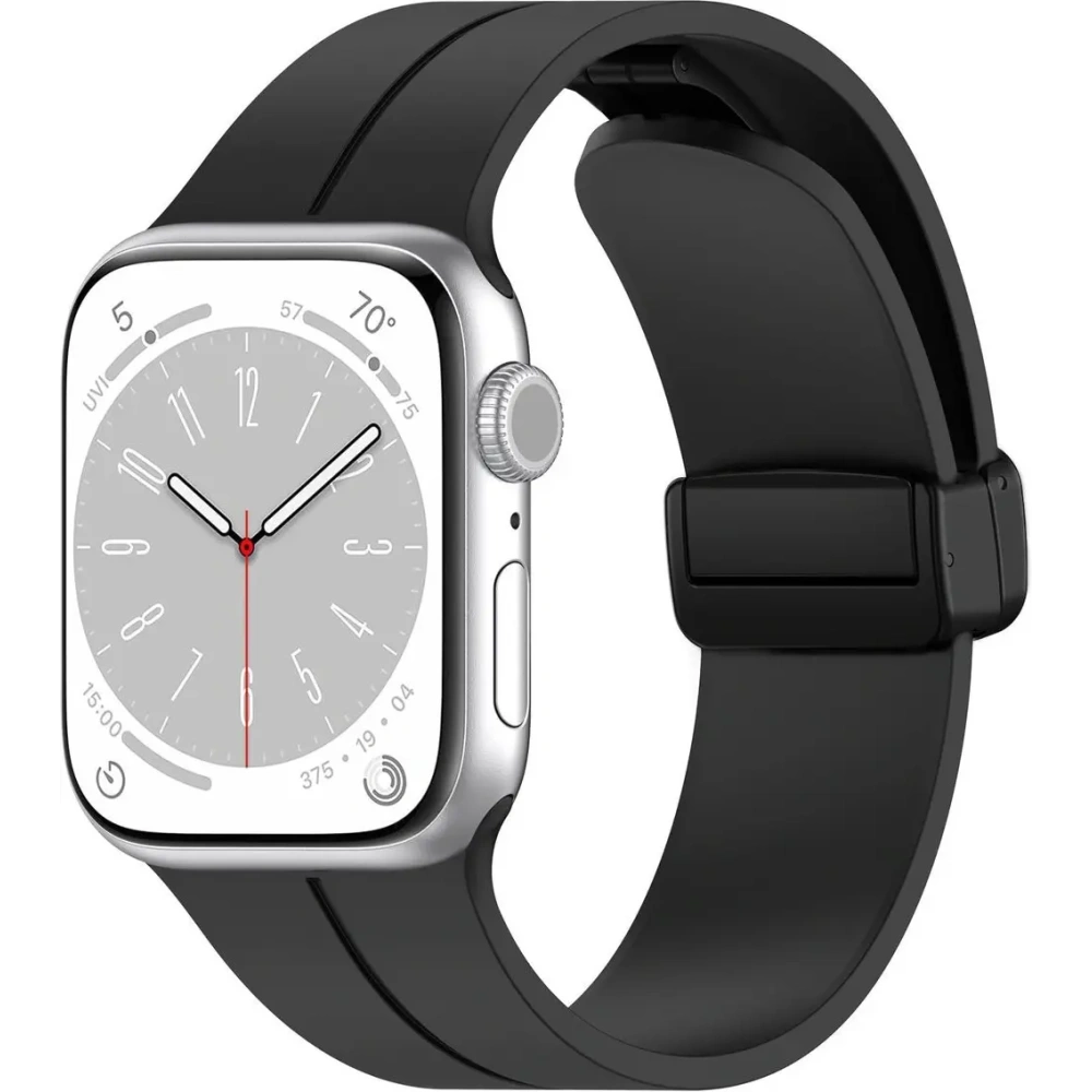 Hurtownia GSM - Silikonový pásek Bizon Strap Watch Silicone do Apple Watch 38/40/41/42 mm černý - BIZ6174 - {ean13} - Hurt