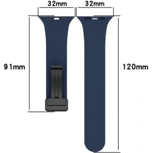 Hurtownia GSM - Bizon Strap Watch Silicone Apple Watch 38/40/41/42 mm albastru închis - BIZ6175 - {ean13} - Hurt