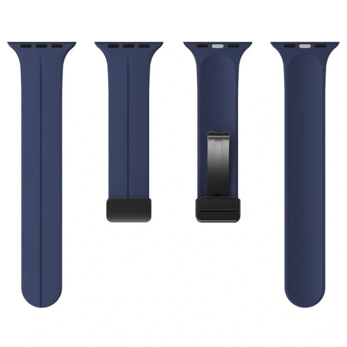Silikonowy pasek Bizon Strap Watch Silicone do Apple Watch 38/40/41/42 mm granatowy