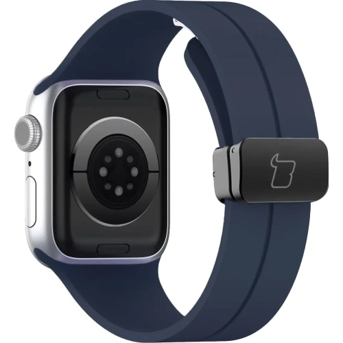 Silikonowy pasek Bizon Strap Watch Silicone do Apple Watch 38/40/41/42 mm granatowy