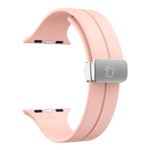 Silikonowy pasek Bizon Strap Watch Silicone do Apple Watch 38/40/41/42 mm różowy