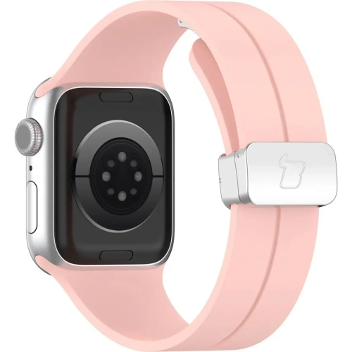 Silikonowy pasek Bizon Strap Watch Silicone do Apple Watch 38/40/41/42 mm różowy